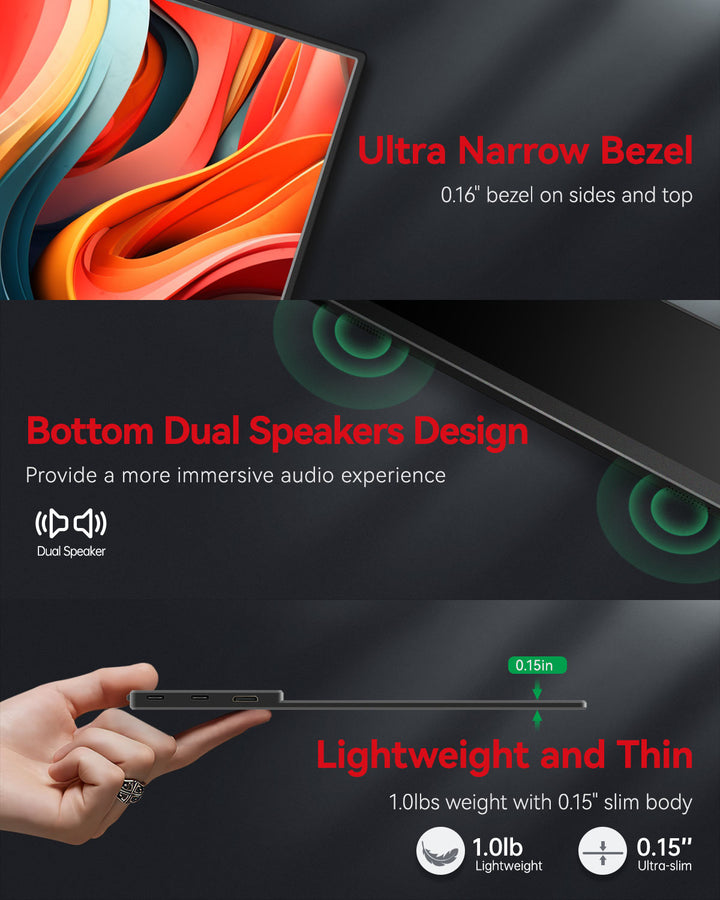 lightweight protable monitor for laptop