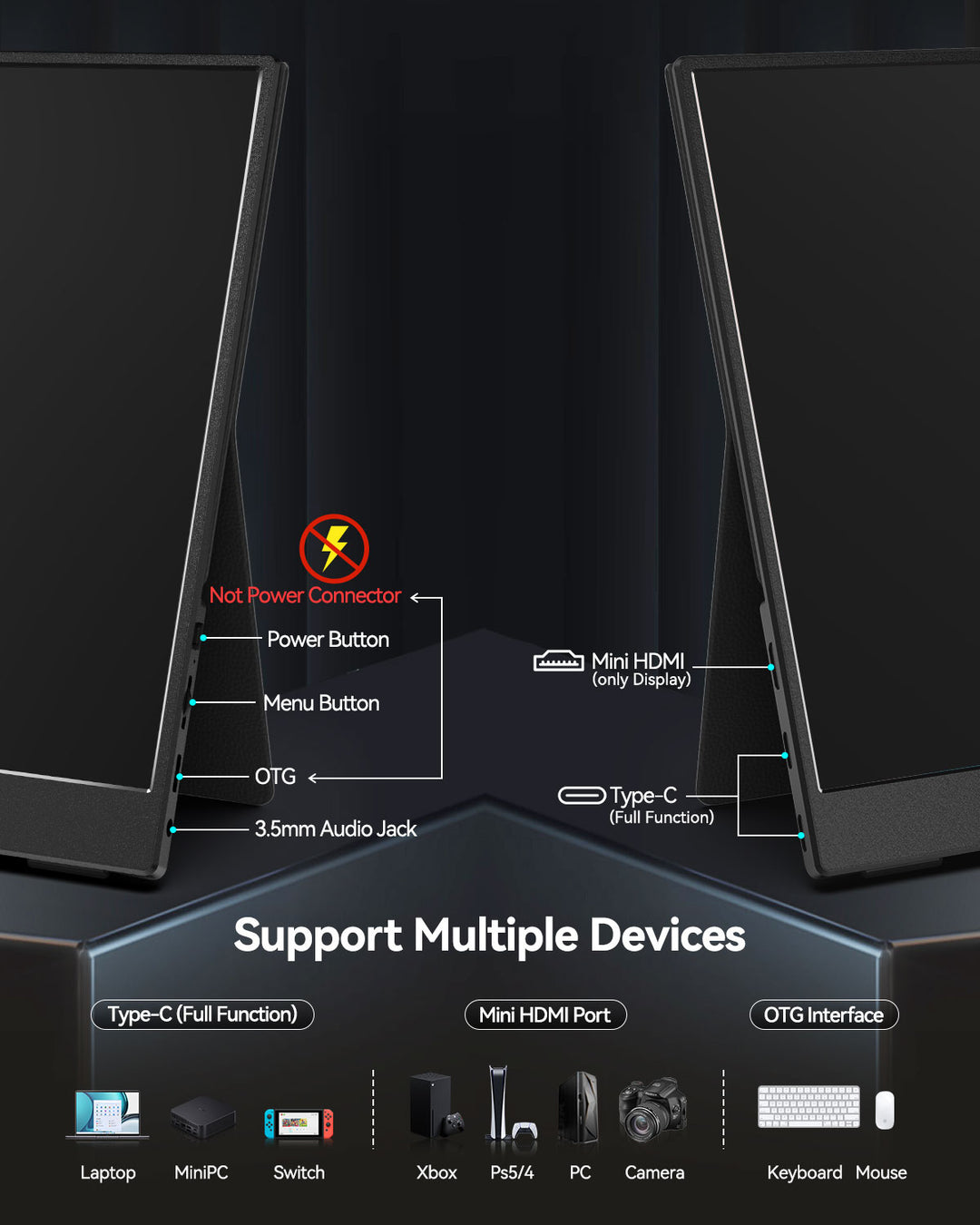 usb c portable monitor, hdmi screen monitor