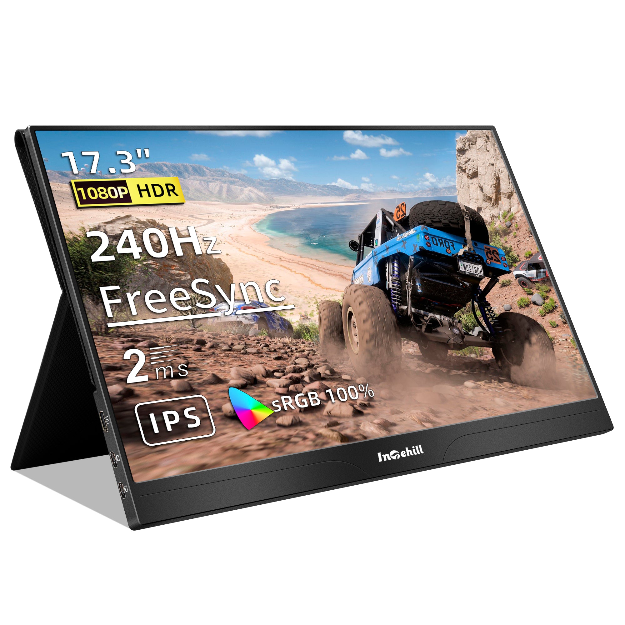 Portable Gaming Monitor 240hz 17.3 Inch for FPS Games, PS5, Xbox – Intehill