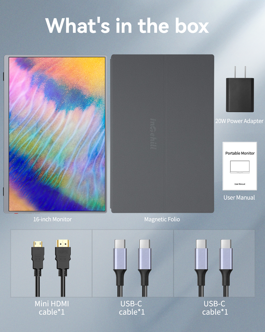 Intehill U16NA 16インチ 4K+ モバイルモニター 16 inch 4K Intehill U16NA 16インチ 4K+ モバイルモニター 16 inch 4K