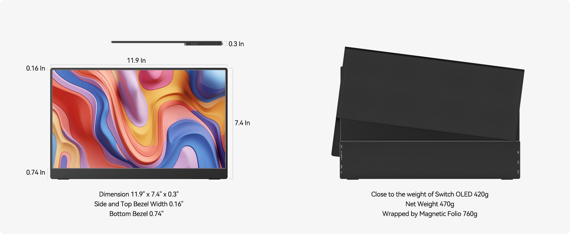 portable monitor lightweight