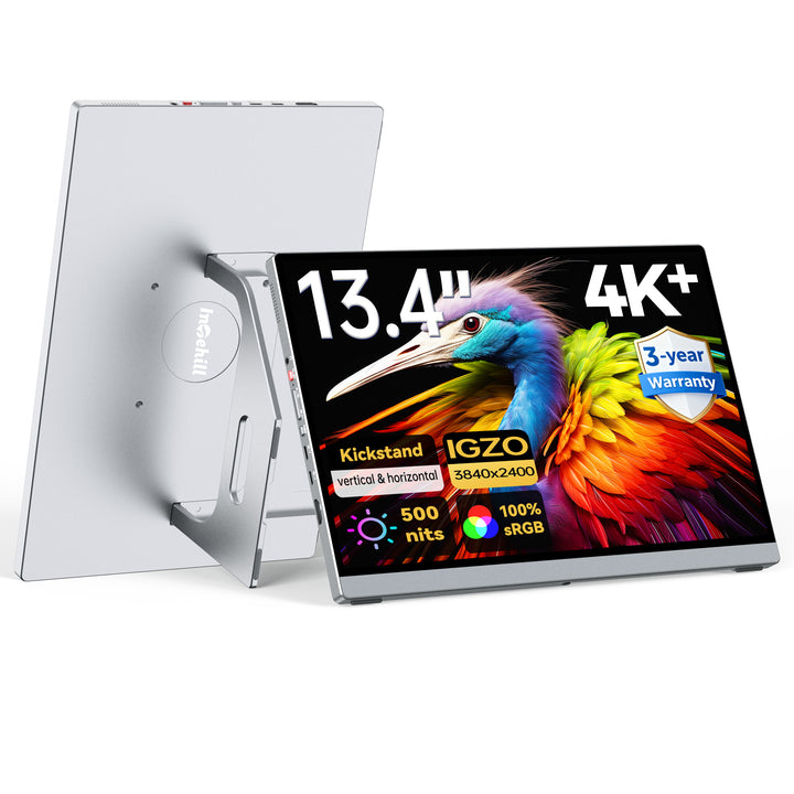 13.4" 4K Portable Monitor, IGZO 3840x2400, 16:10, Built-in Kickstand – U13ZC