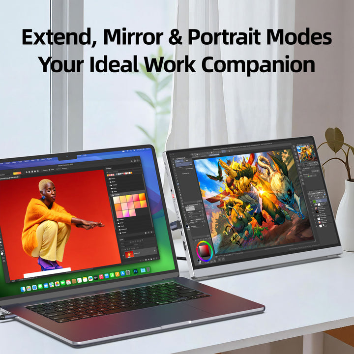 13.4" 4K Portable Monitor, IGZO 3840x2400, 16:10, Built-in Kickstand – U13ZC