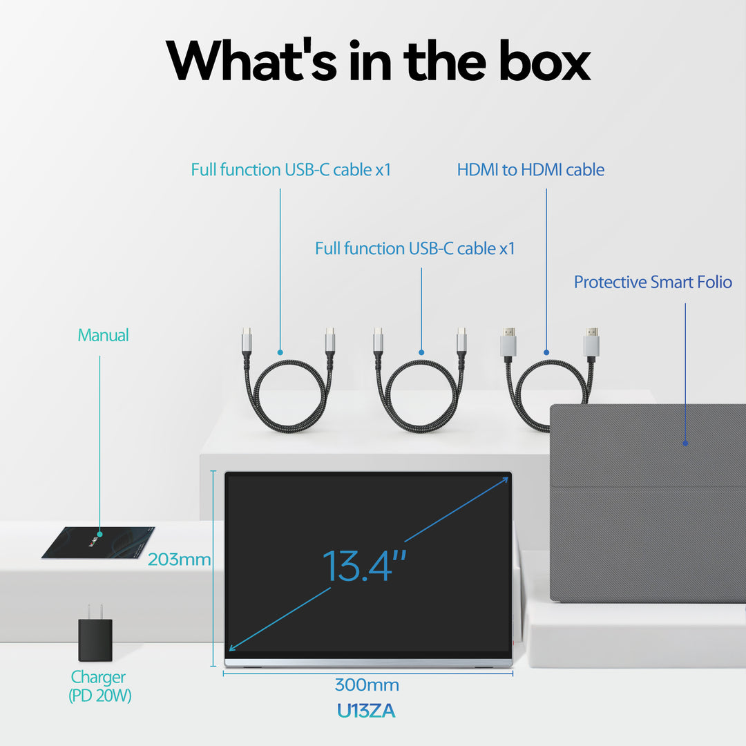 13,4" 4K+ Monitor mit Antireflexglas [U13ZA]