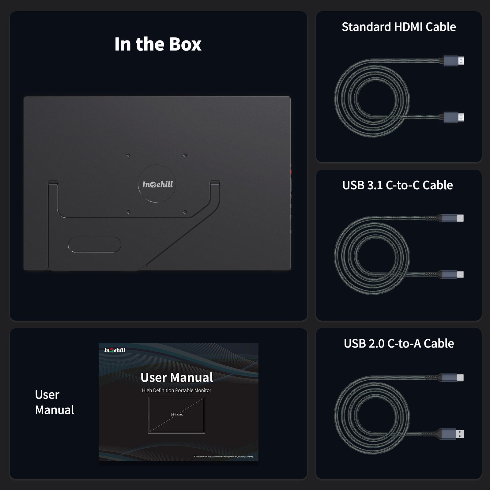 Intehill 16-Inch 120Hz Touchscreen Portable Monitor T16PB