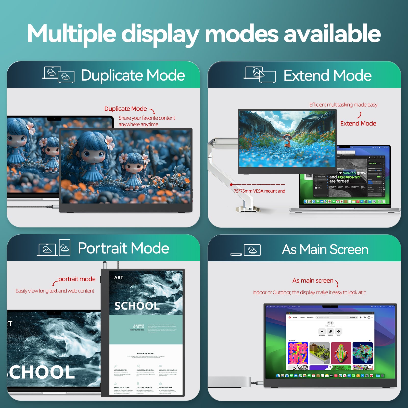 Portable Gaming Monitor 240hz 15.6 Inch for FPS Games, PS5