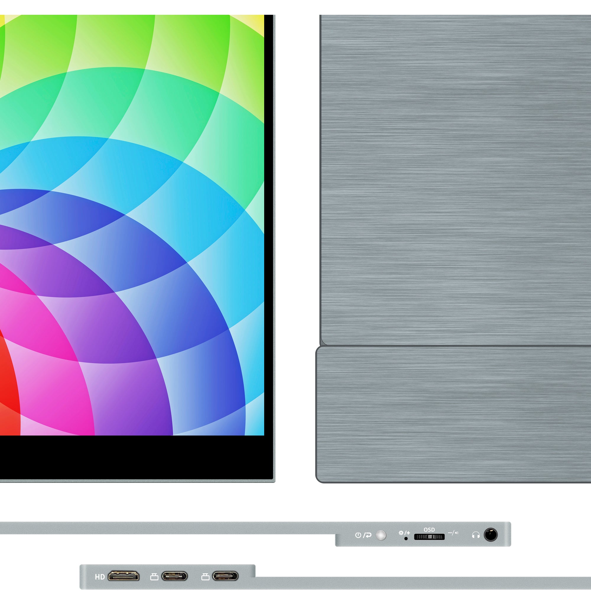 Portable Touch Screen Monitor with 15 and 16 inch QLED Panel