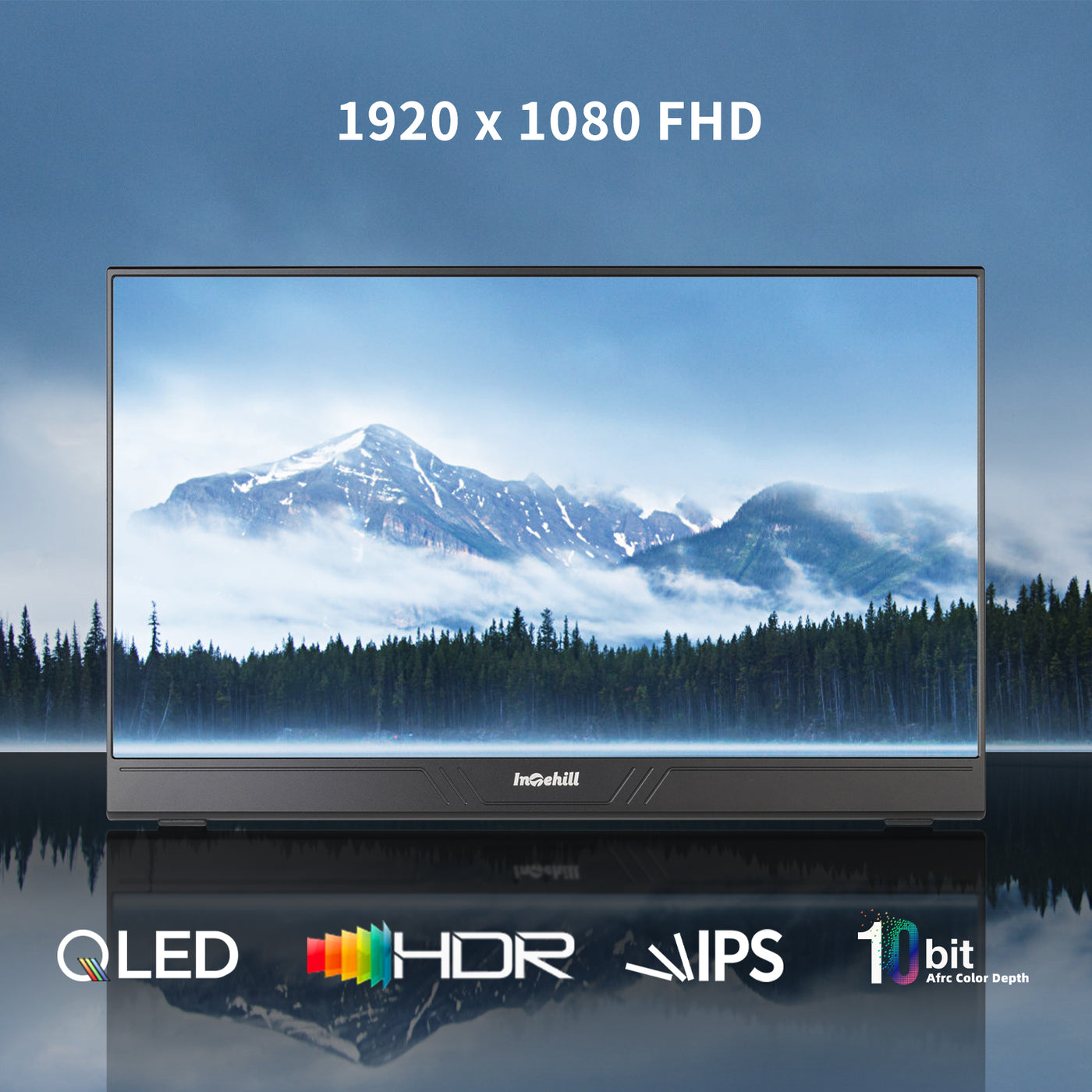 15.6" 1080P QLED Monitor DCI-P3 100%