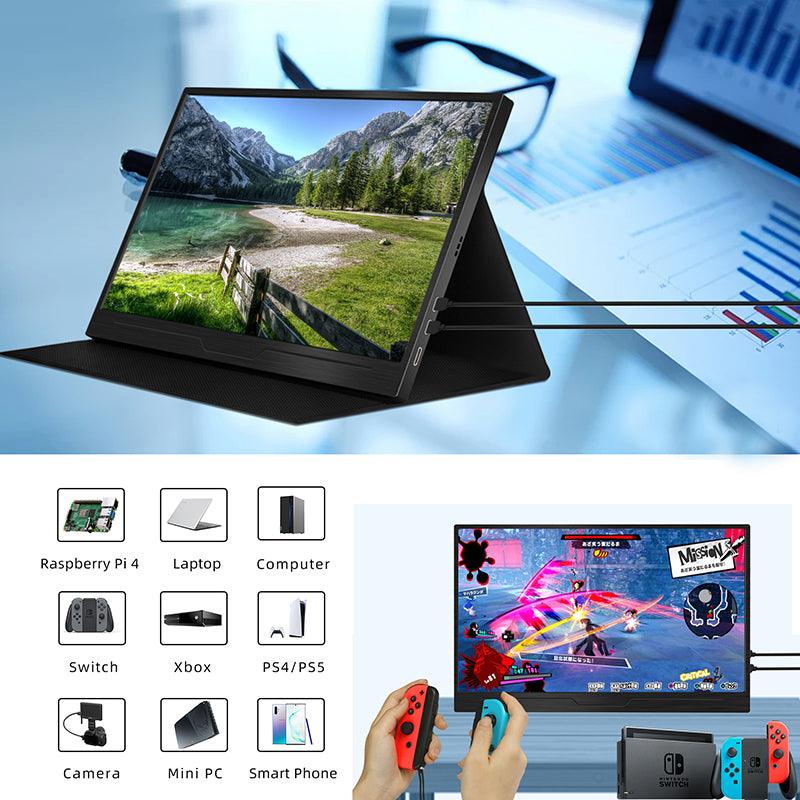 Portable Monitor 14.0'' Full HD 1080P IPS Screen USB Type-C HDMI Exter –  Neofytetech